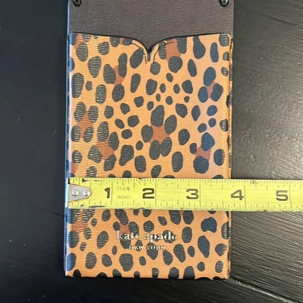 KATE SPADE LEOPARD SPENCER SLIM PHONE‎ CROSSBODY BAG